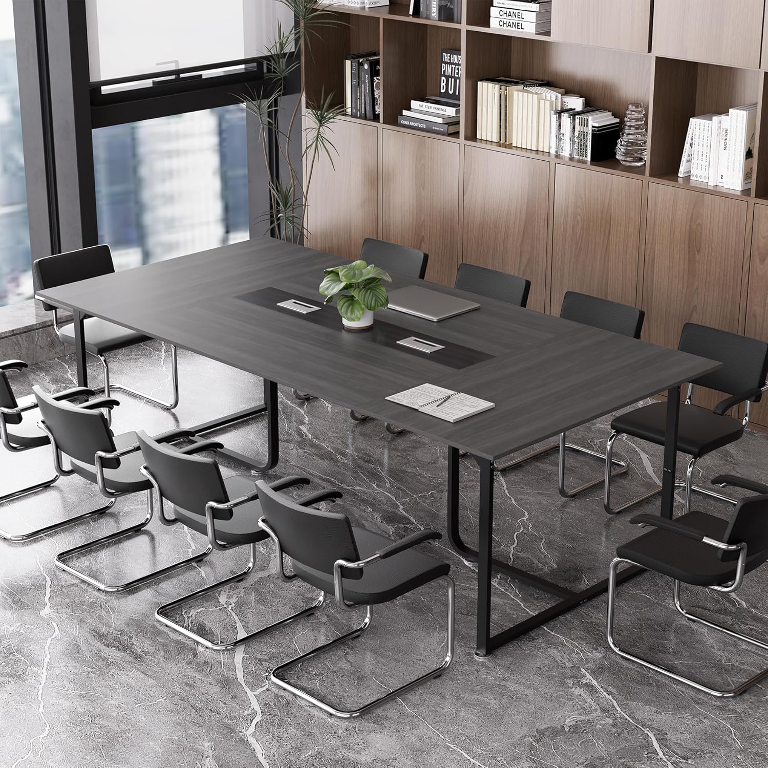 8FT Conference Table with Grommet