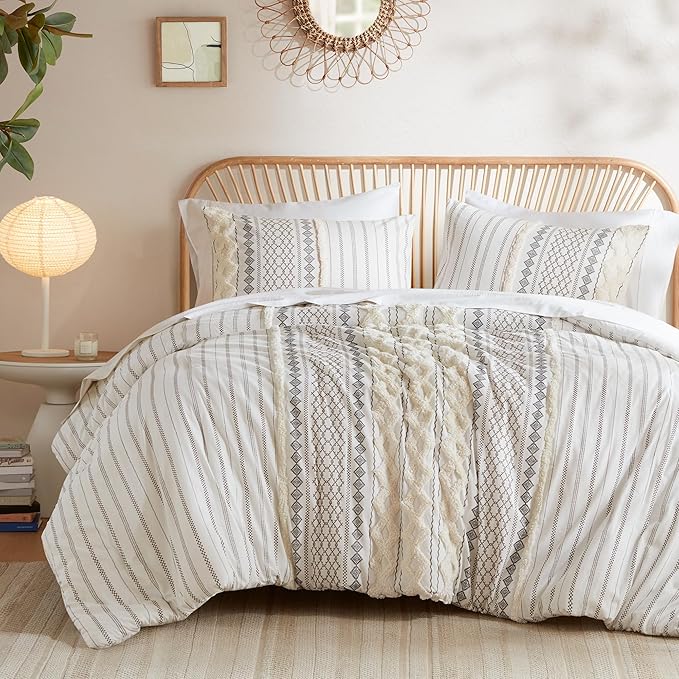 Cotton Chenille Tufted Comforter Set King