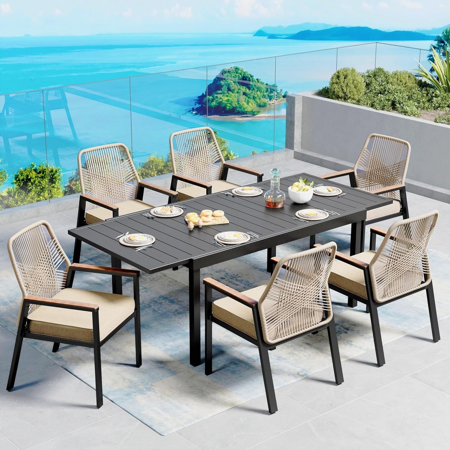 9-Piece Patio Dining Set for 8
