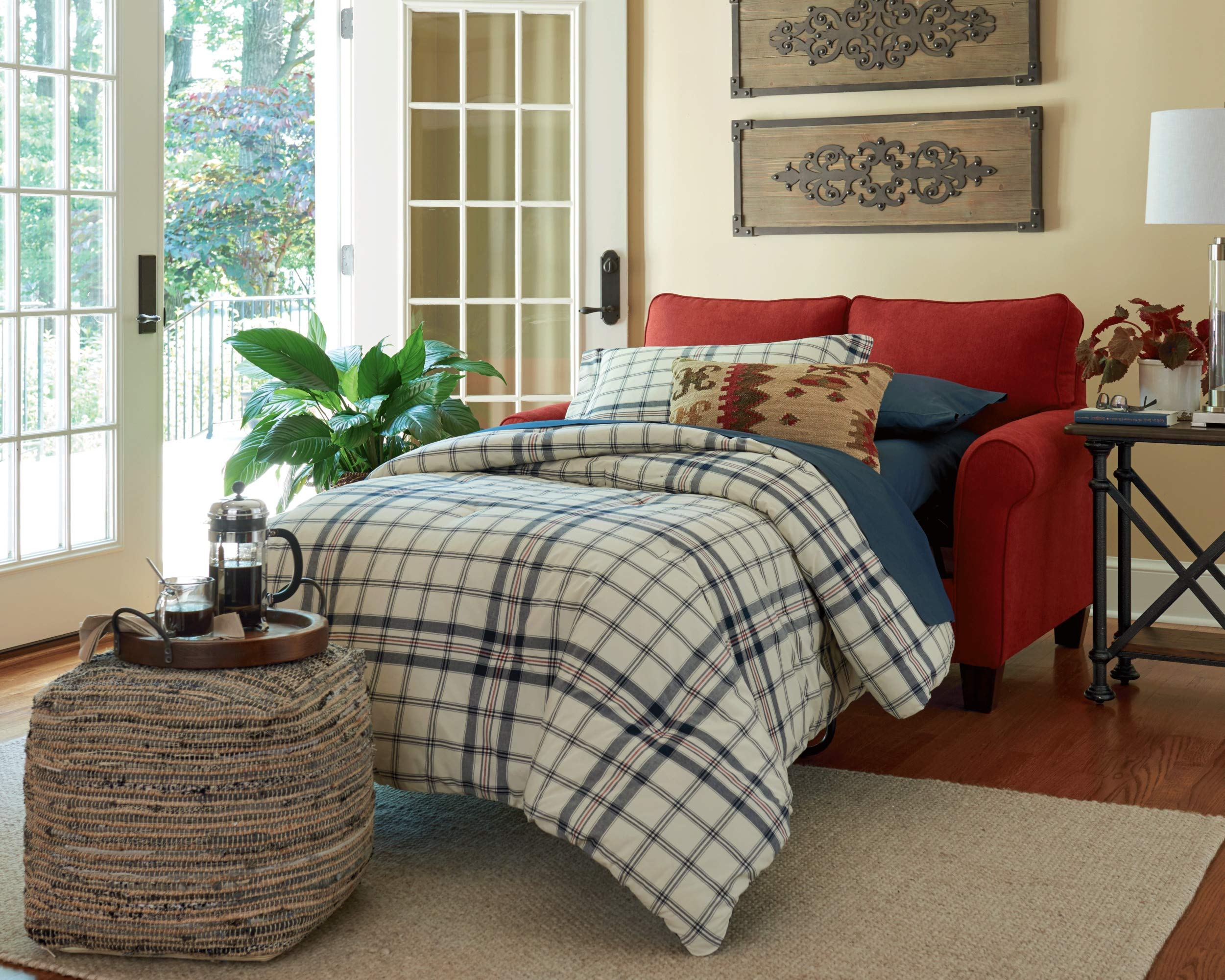 Square Hemp Pouf Ottoman 16x16x16
