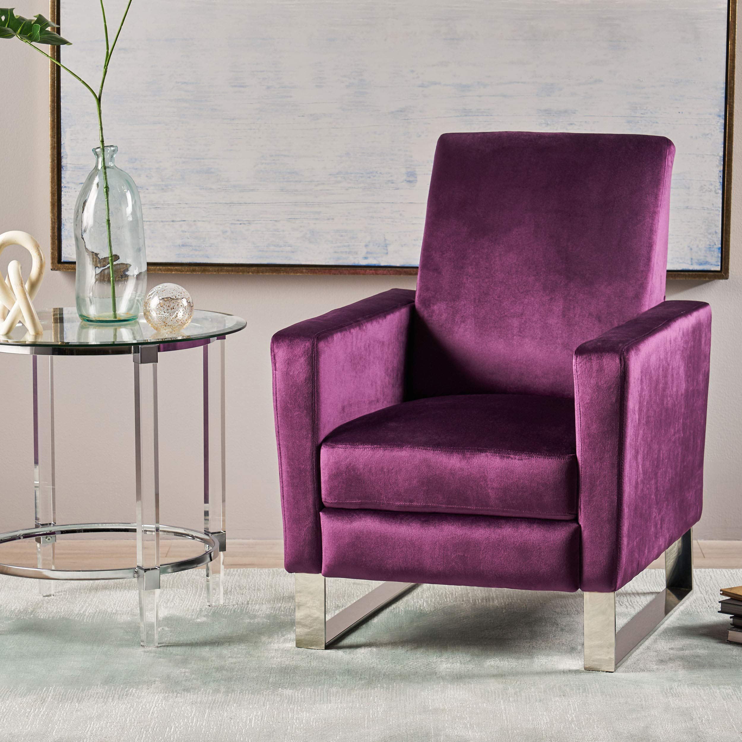 Modern Glam Push-Back Recliner