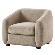 Oversized Sherpa Accent Chair with Cushion