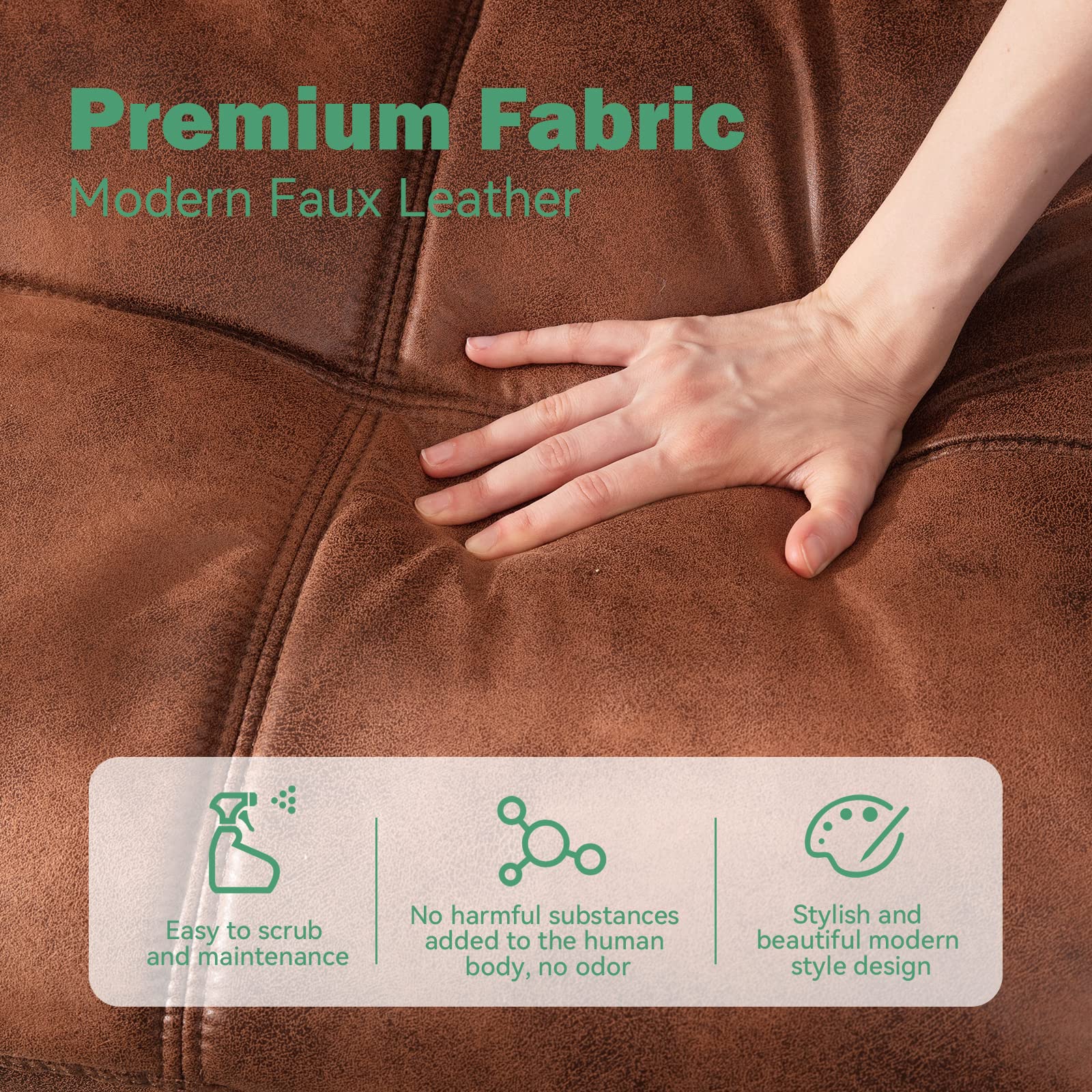 Convertible Futon Sofa Bed with Memory Foam