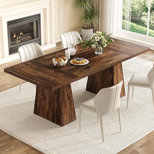 Dining Table for 6 People with Heavy Duty Legs