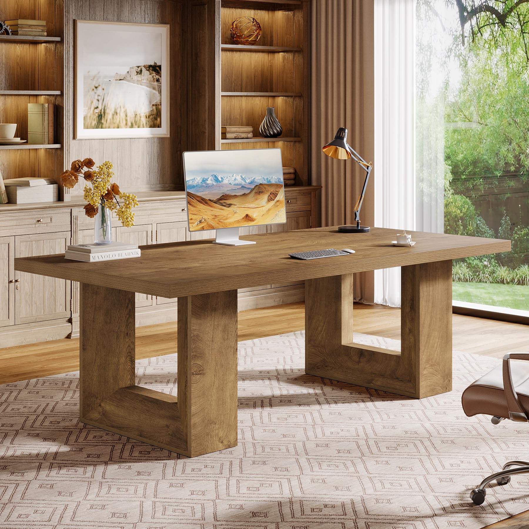 Large Farmhouse Executive Desk 63 Inch