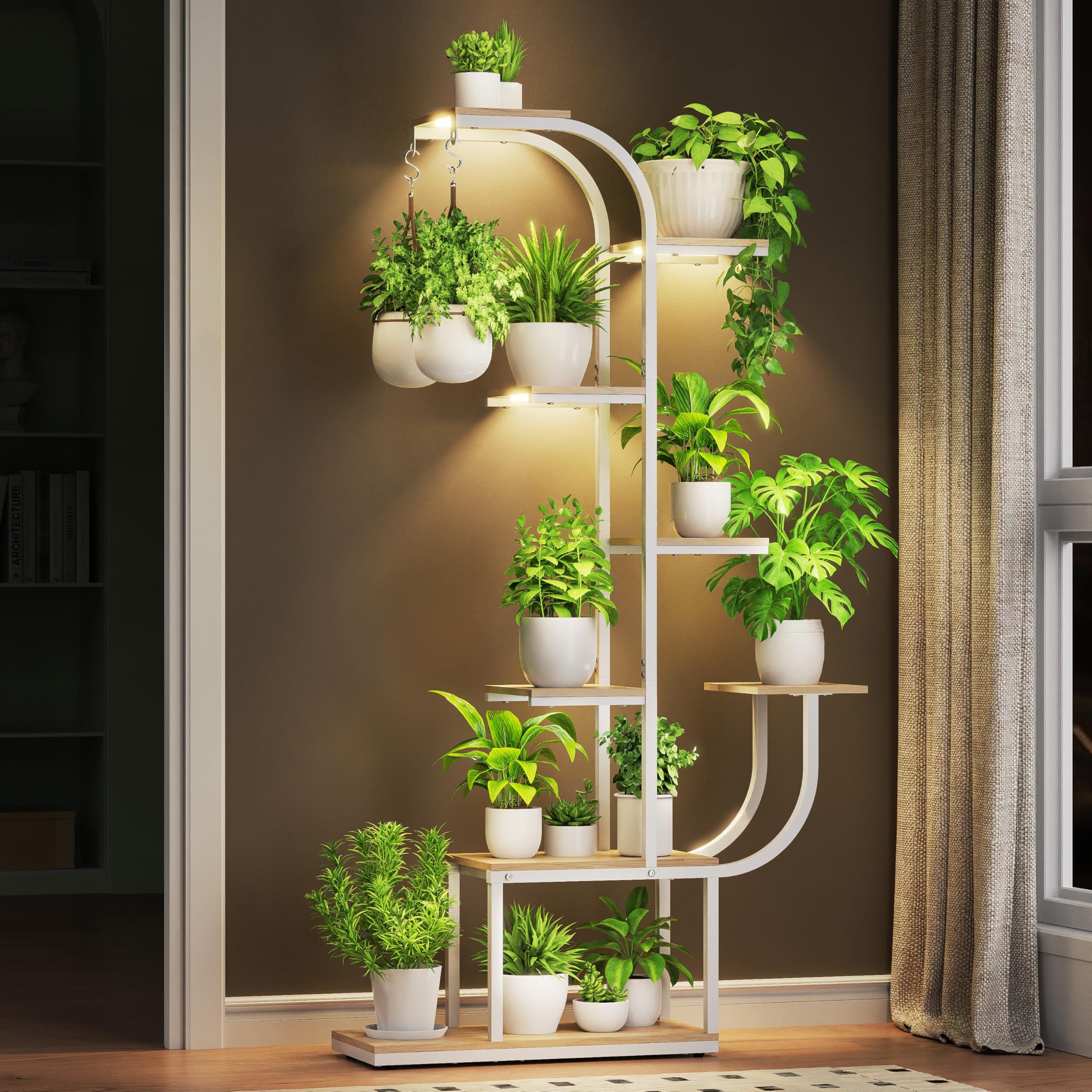 7 Tier Plant Stand with Grow Light