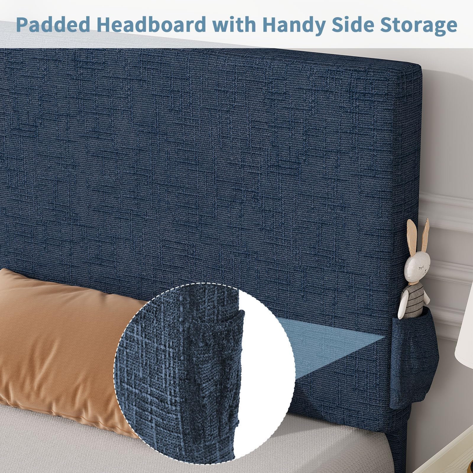 Twin Bed Frame with Headboard