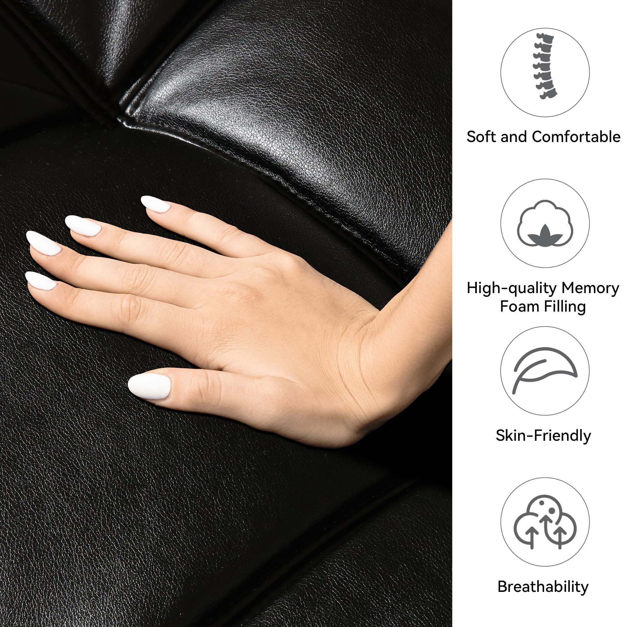 Convertible Futon Sofa Bed with Memory Foam