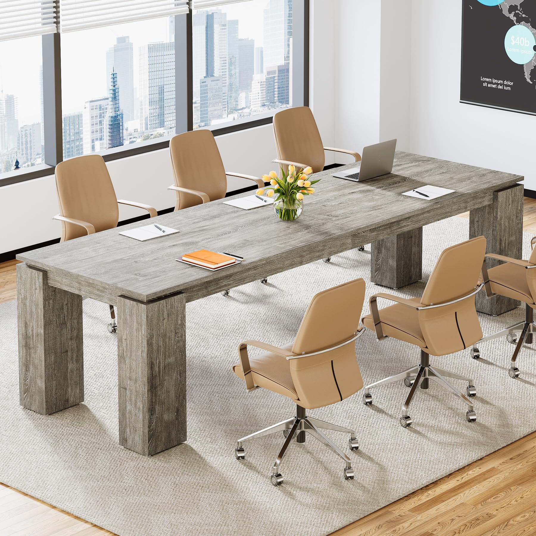 7 ft Conference Table for 8 People