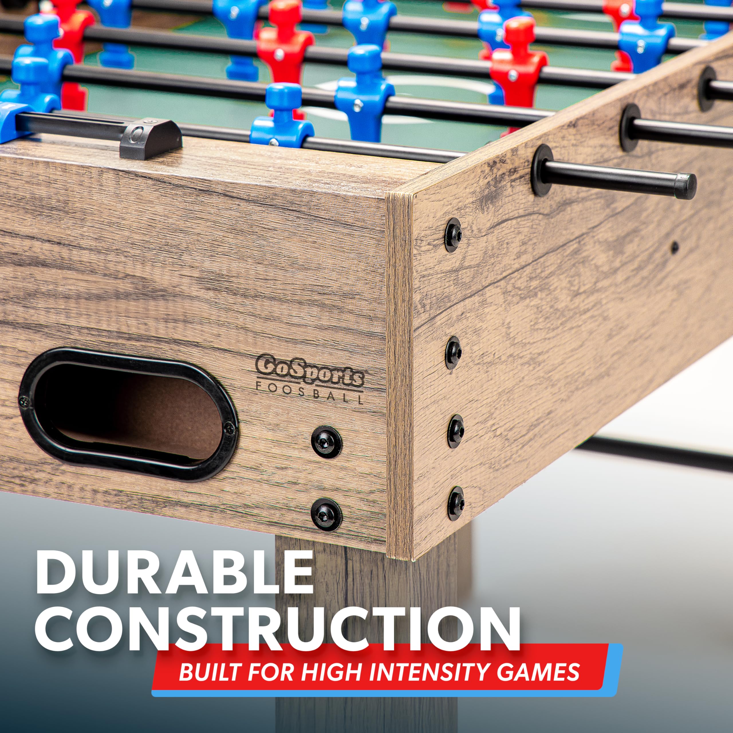 54 Inch Full Size Foosball Table - Oak Finish