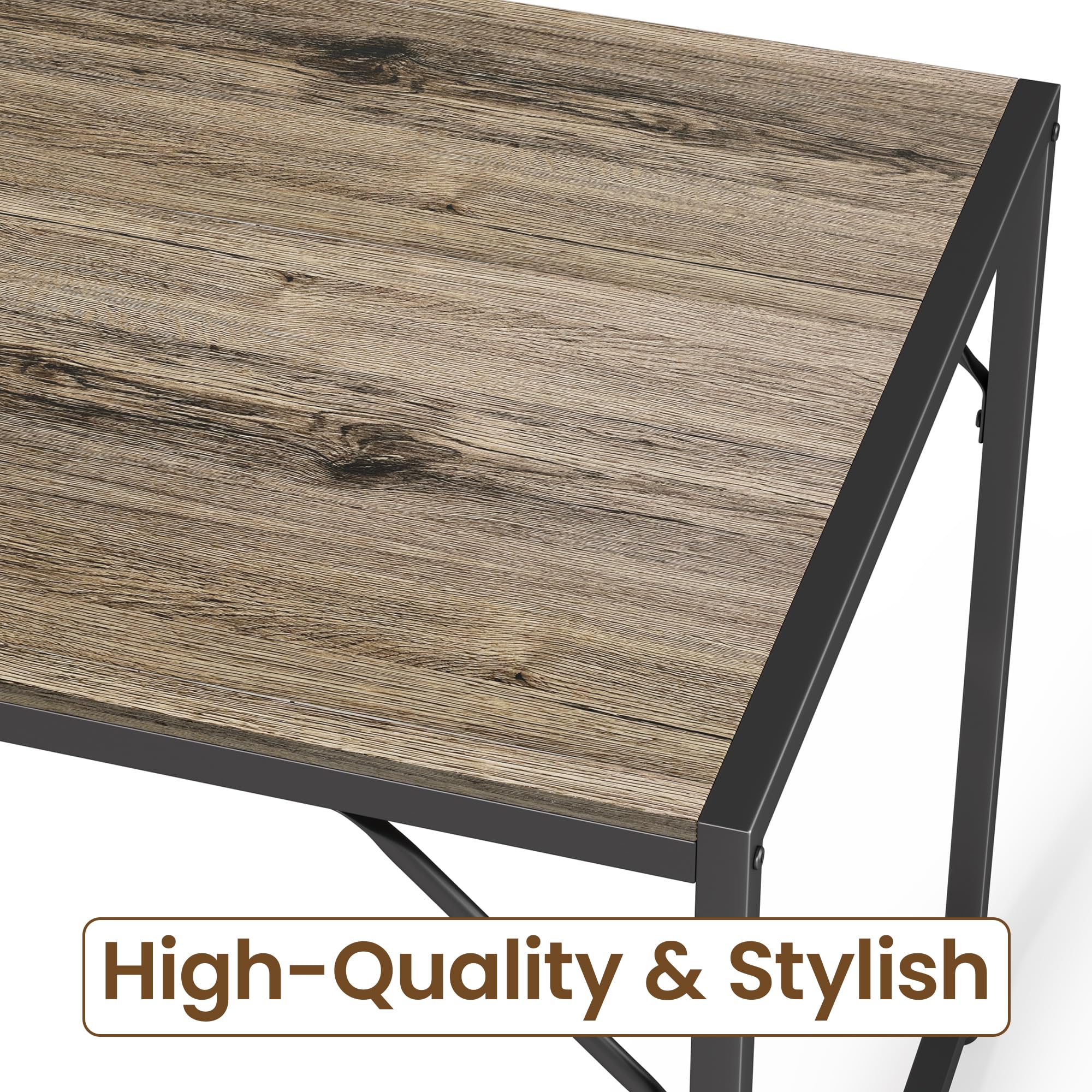 4-Piece Dining Table Set with Benches
