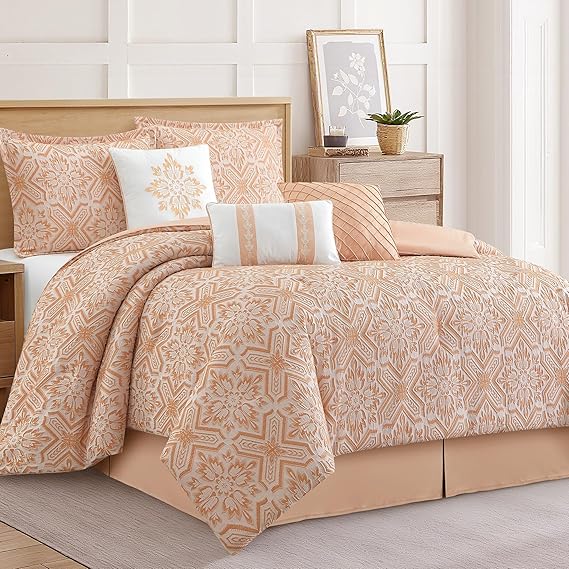 7-Piece Boho Comforter Set Queen