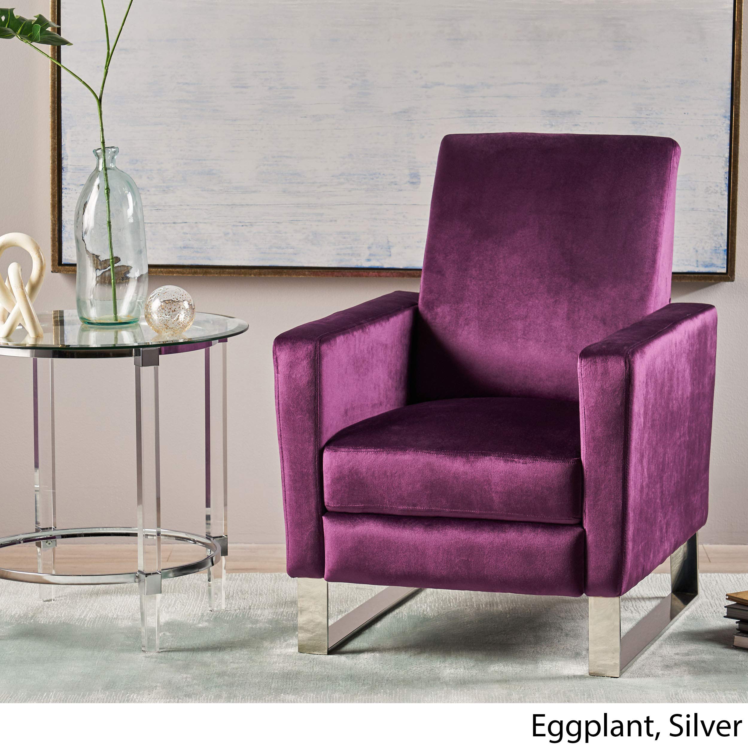 Modern Glam Push-Back Recliner