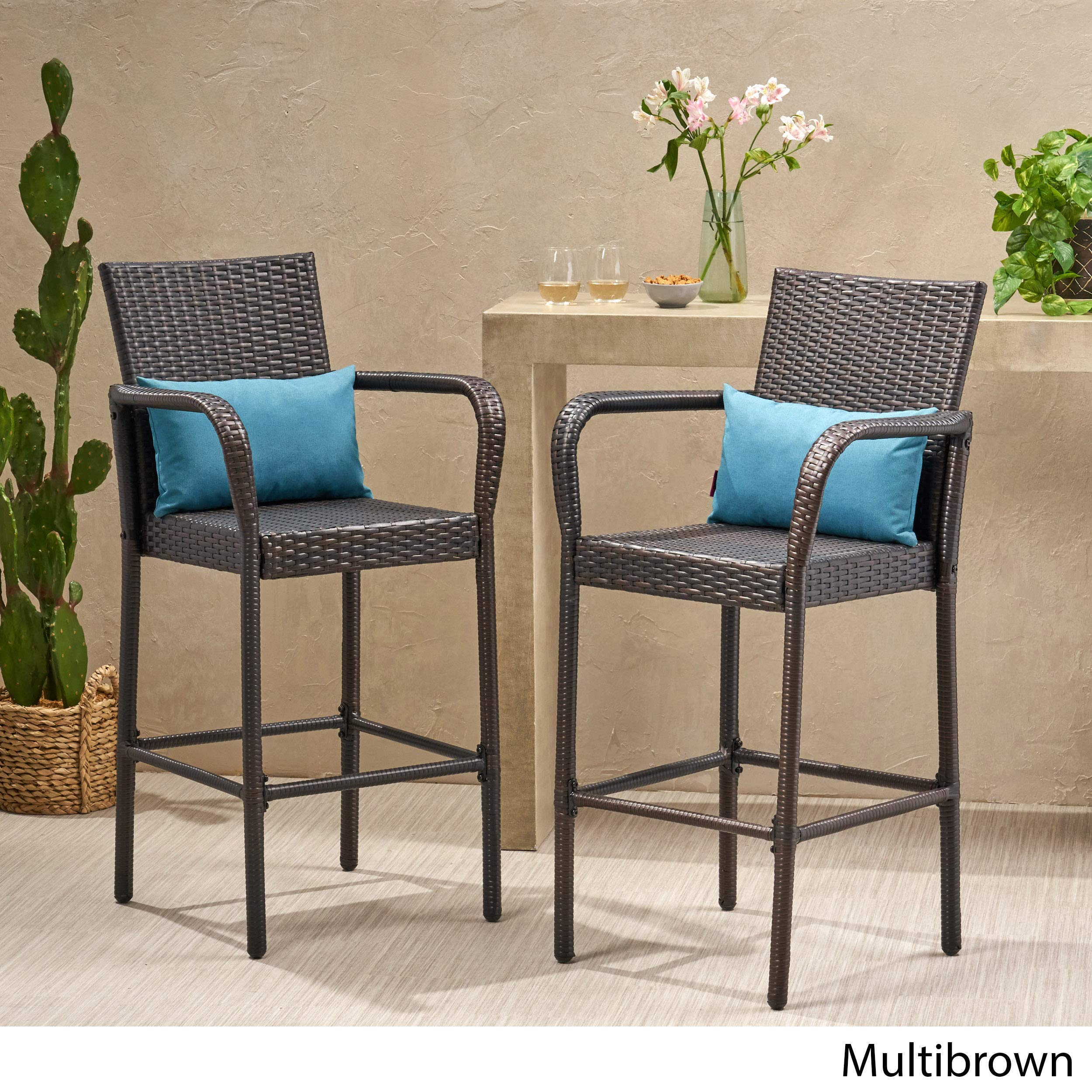 Stewart Outdoor Bar Stool Set of 2