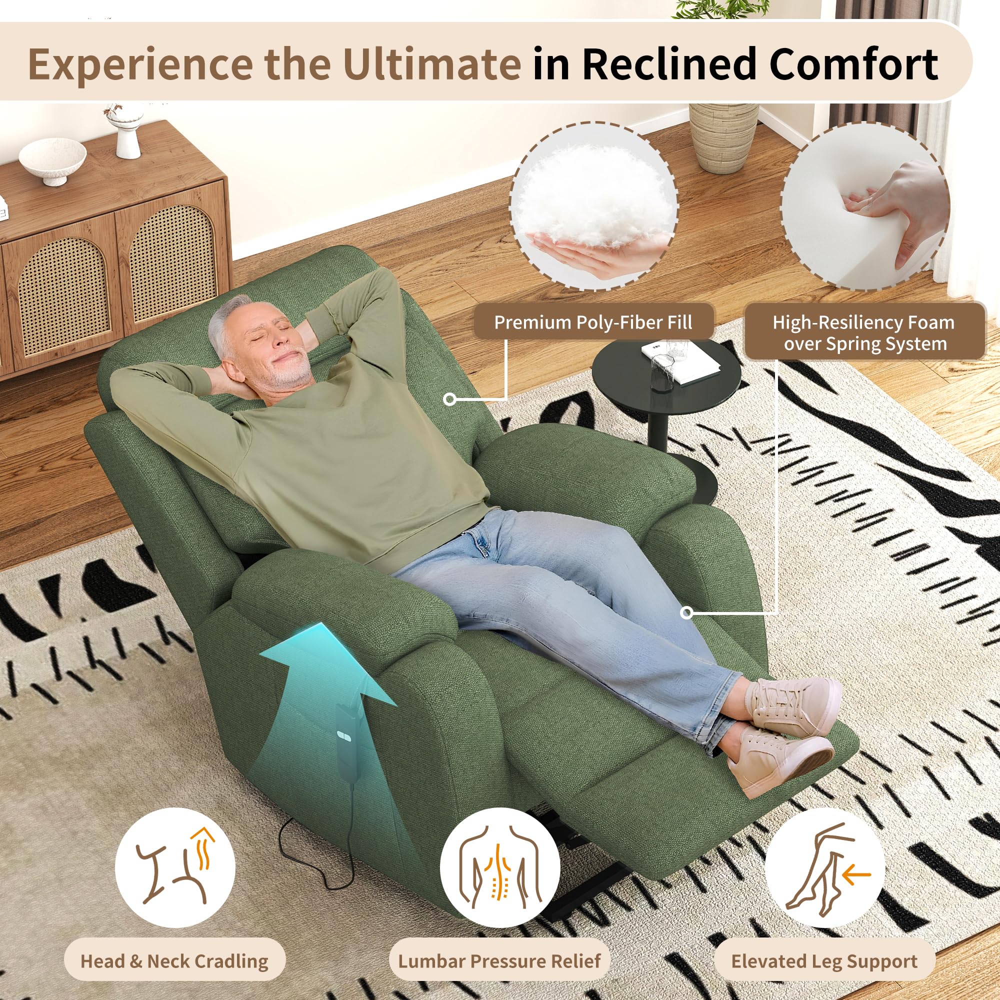 Power Lift Recliner Chair for Elderly