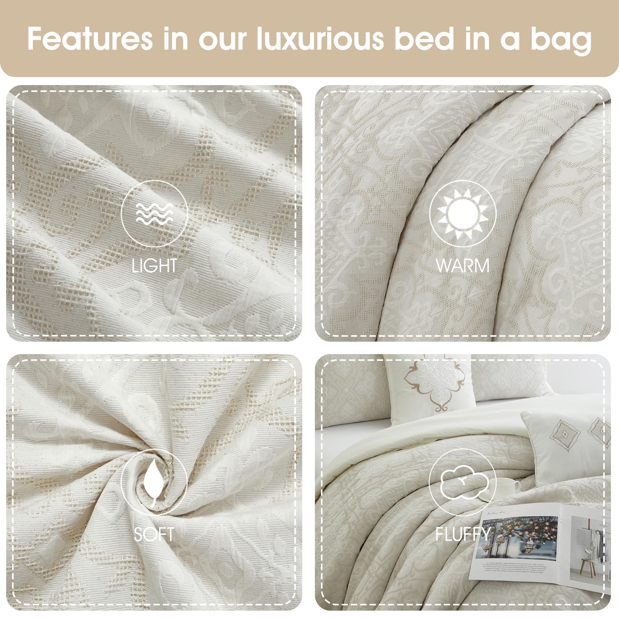 King Size Jacquard Comforter Set