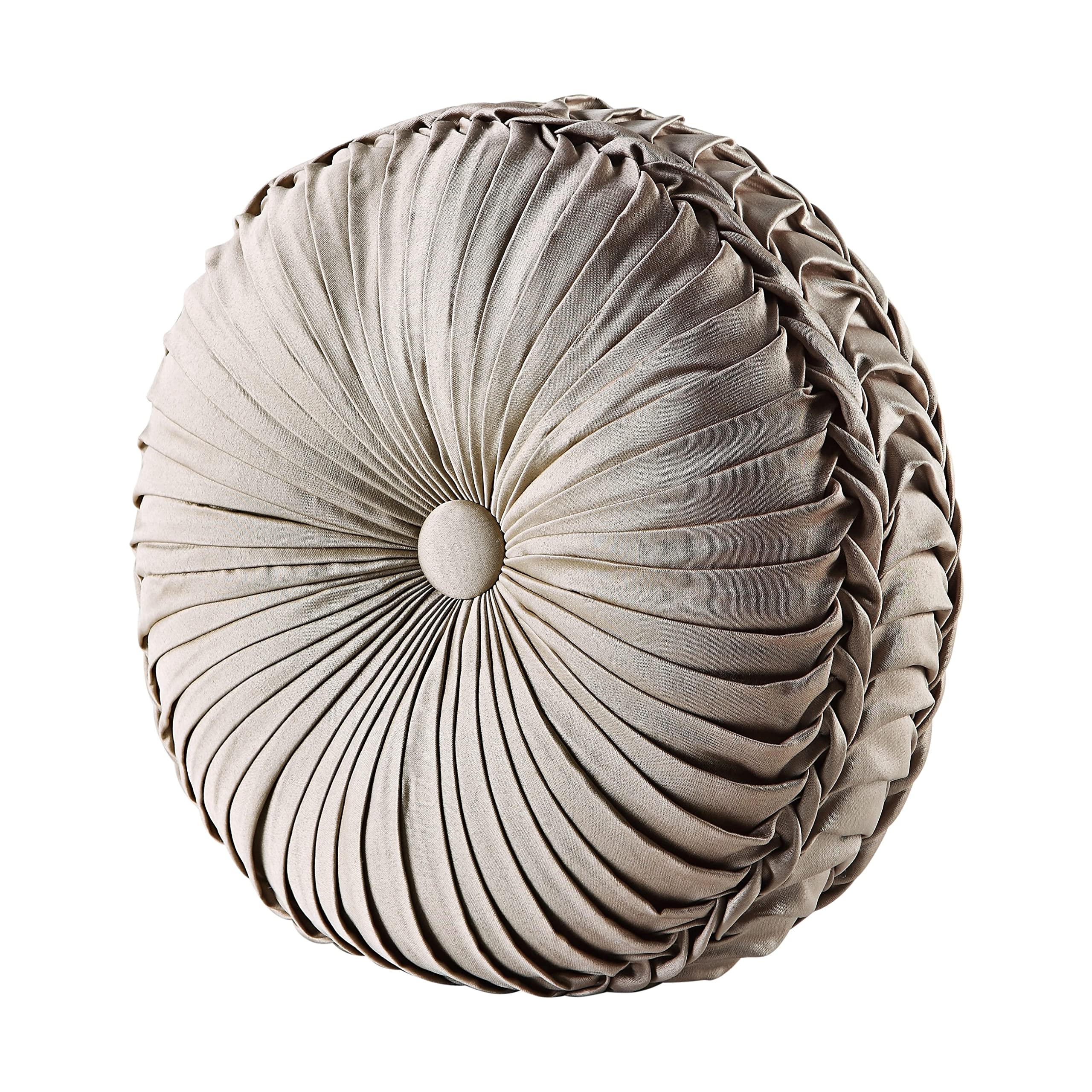 Astoria Tufted Round Throw Pillow Sand