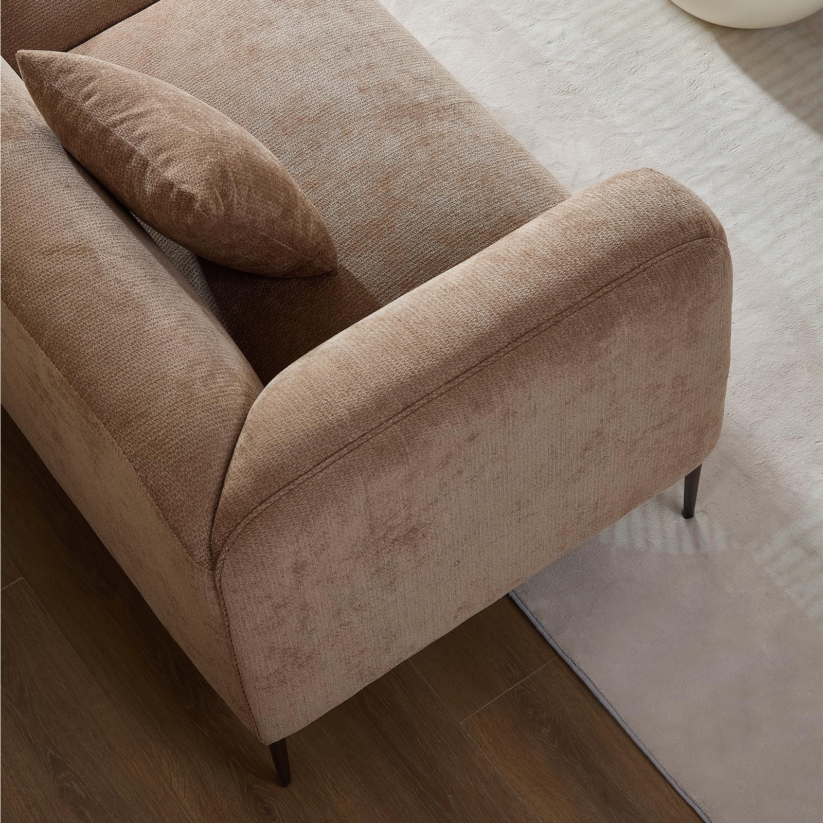 Modern Boucle 3-Seater Sofa with Deep Seats