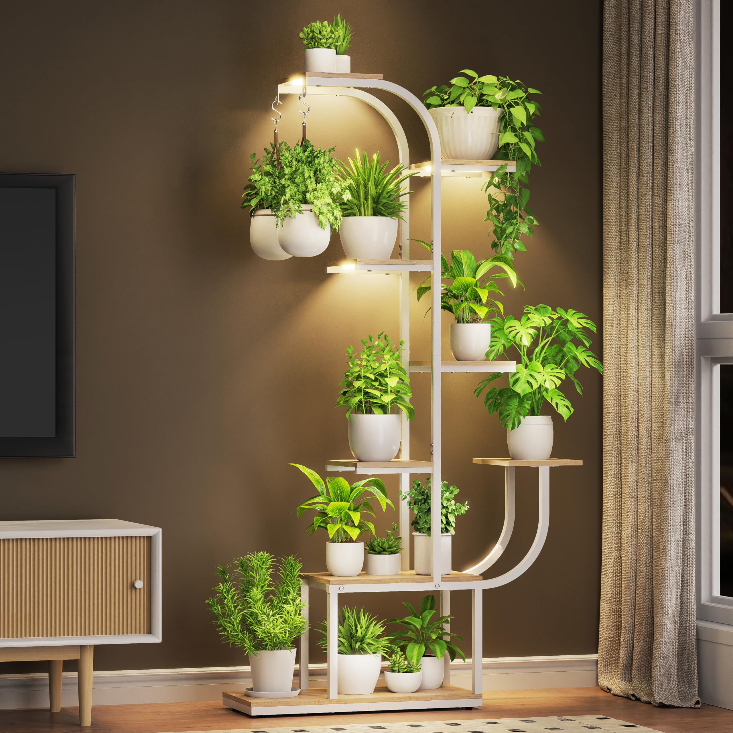 7 Tier Plant Stand with Grow Light
