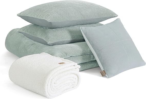 Reversible Comforter Set Full/Queen Grey