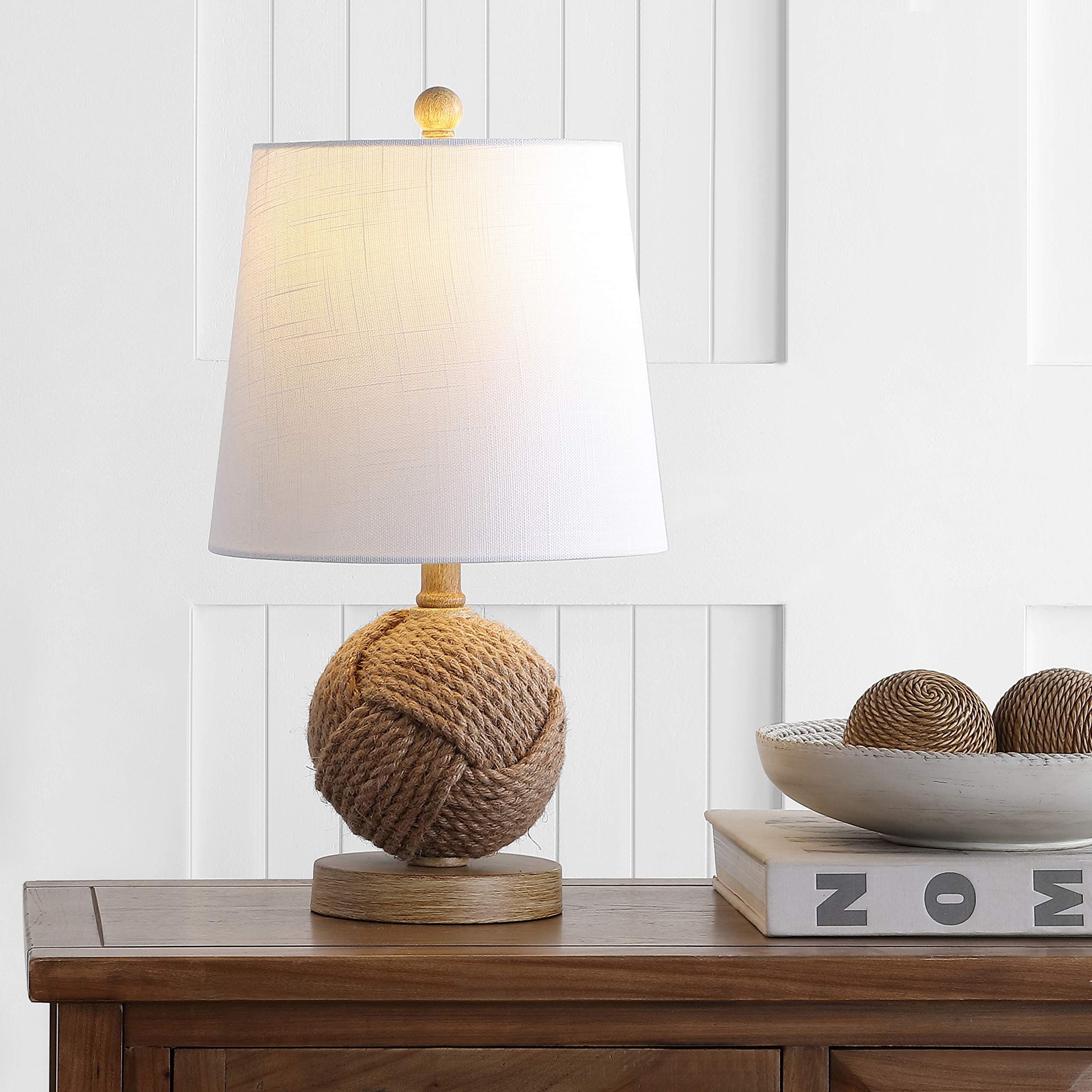Coastal Rope Ball Table Lamp with LED Bulb