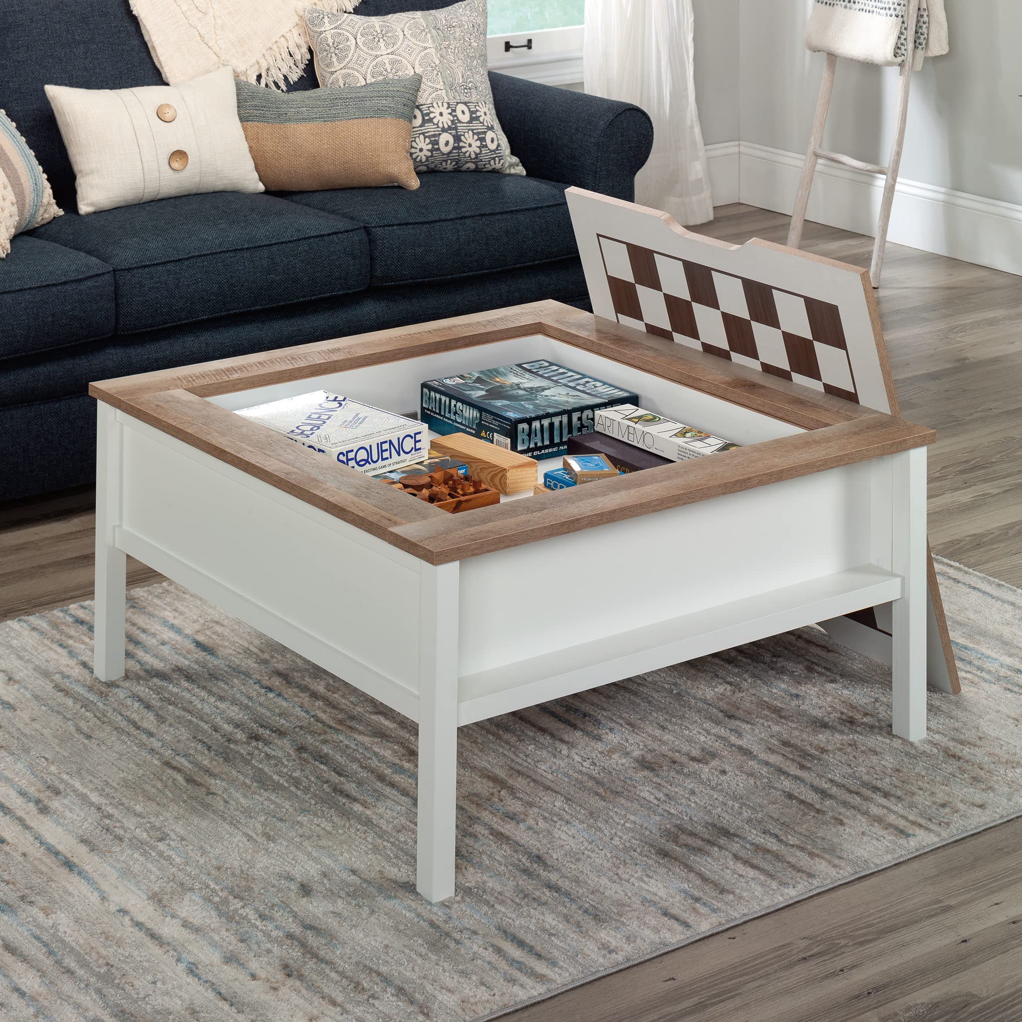 Cottage Road Coffee Table with Removable Gaming Top