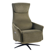 Dual Motor Power Recliner Chair with 270° Swivel and Air Massage