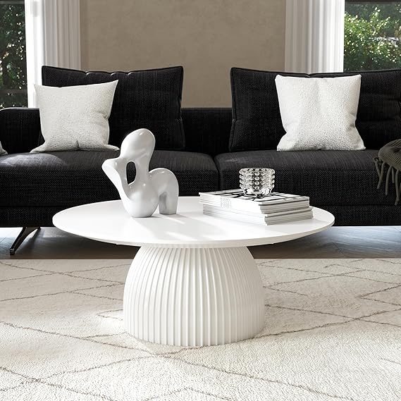 Black Round Coffee Table
