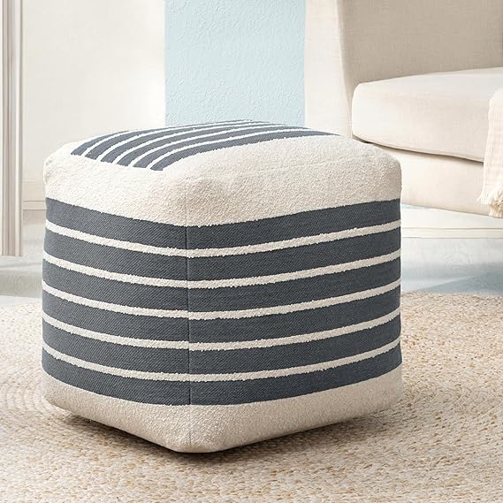 Handmade Pouf Ottoman Footrest