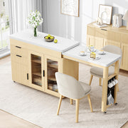 Kitchen Island with Extendable Dining Table