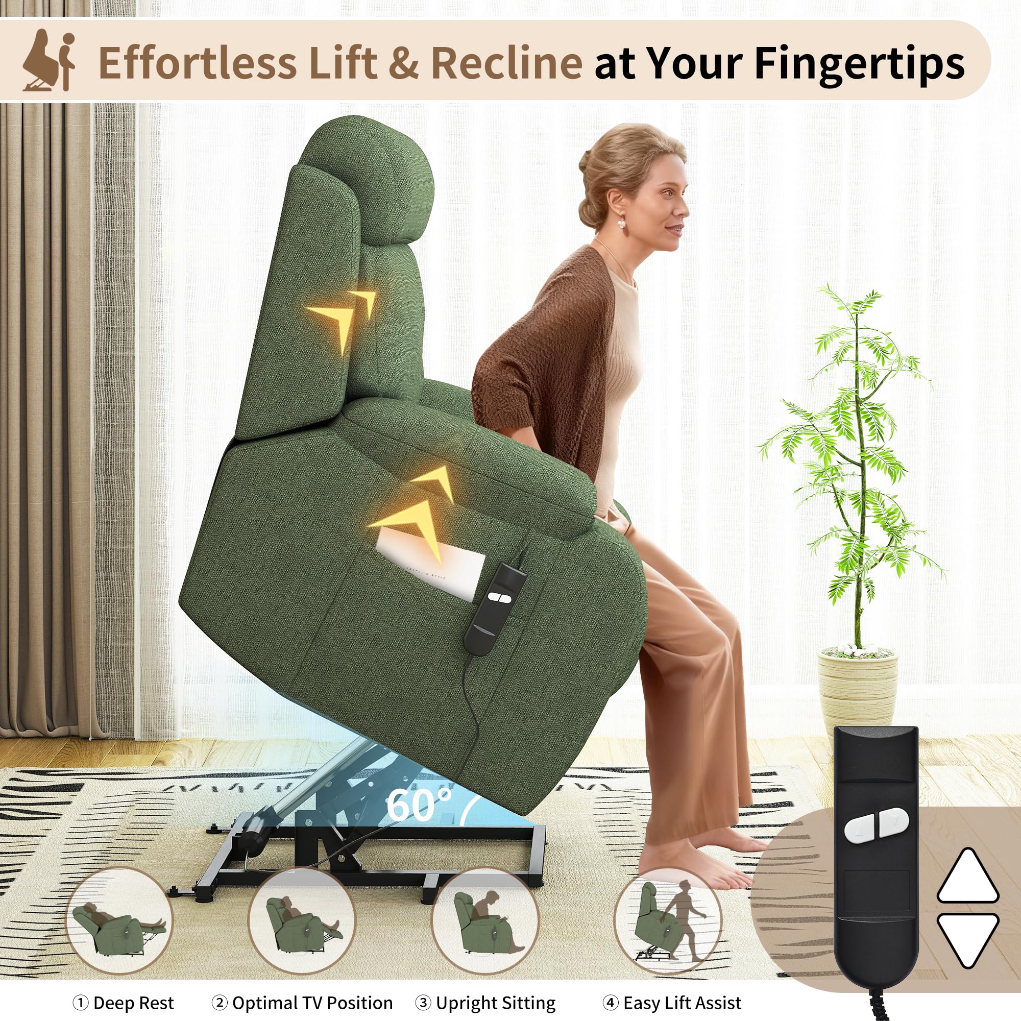 Power Lift Recliner Chair for Elderly