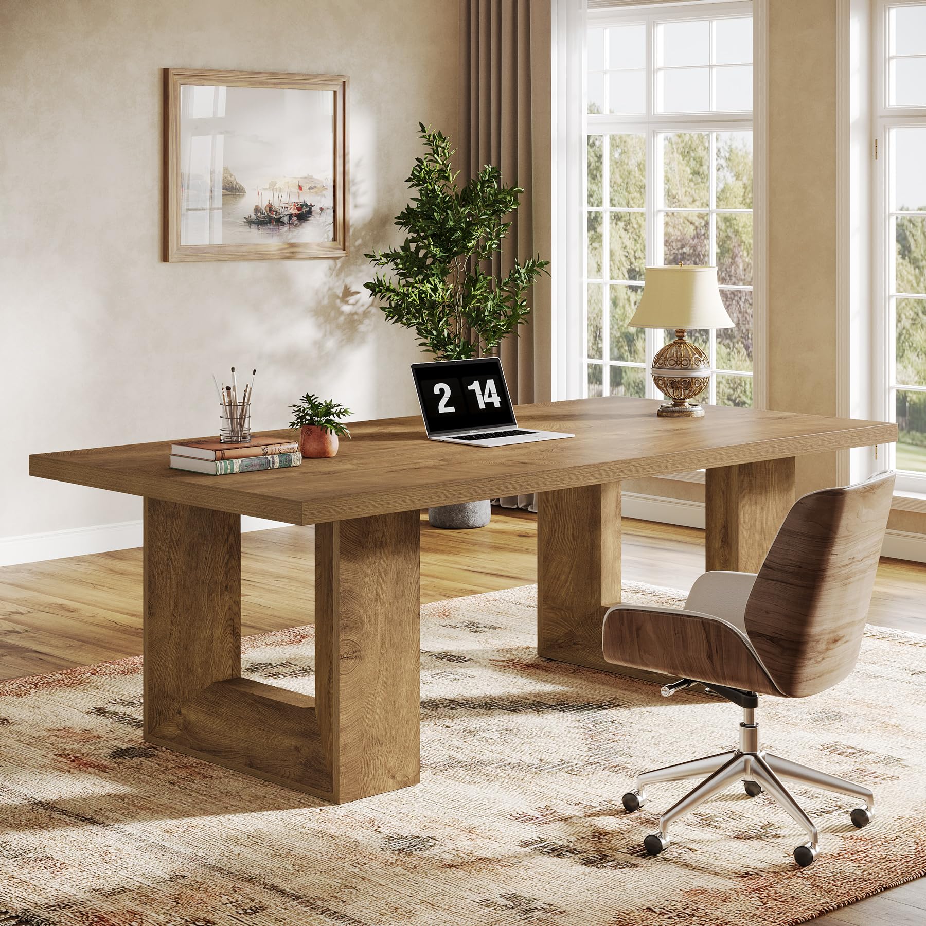 Large Farmhouse Executive Desk 63 Inch