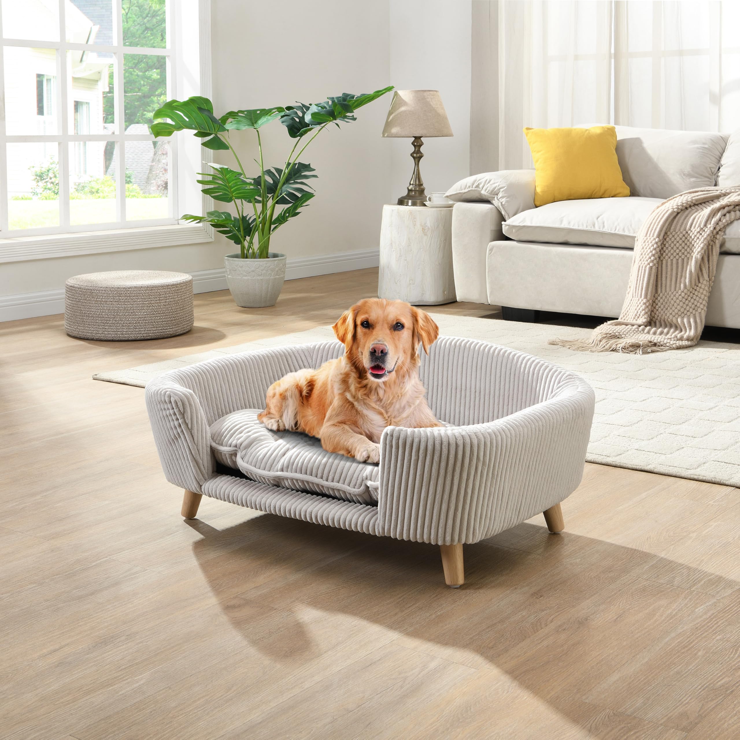 Elroy Orthopedic Dog Bed - Elevated Pet Sofa with Supportive Foam