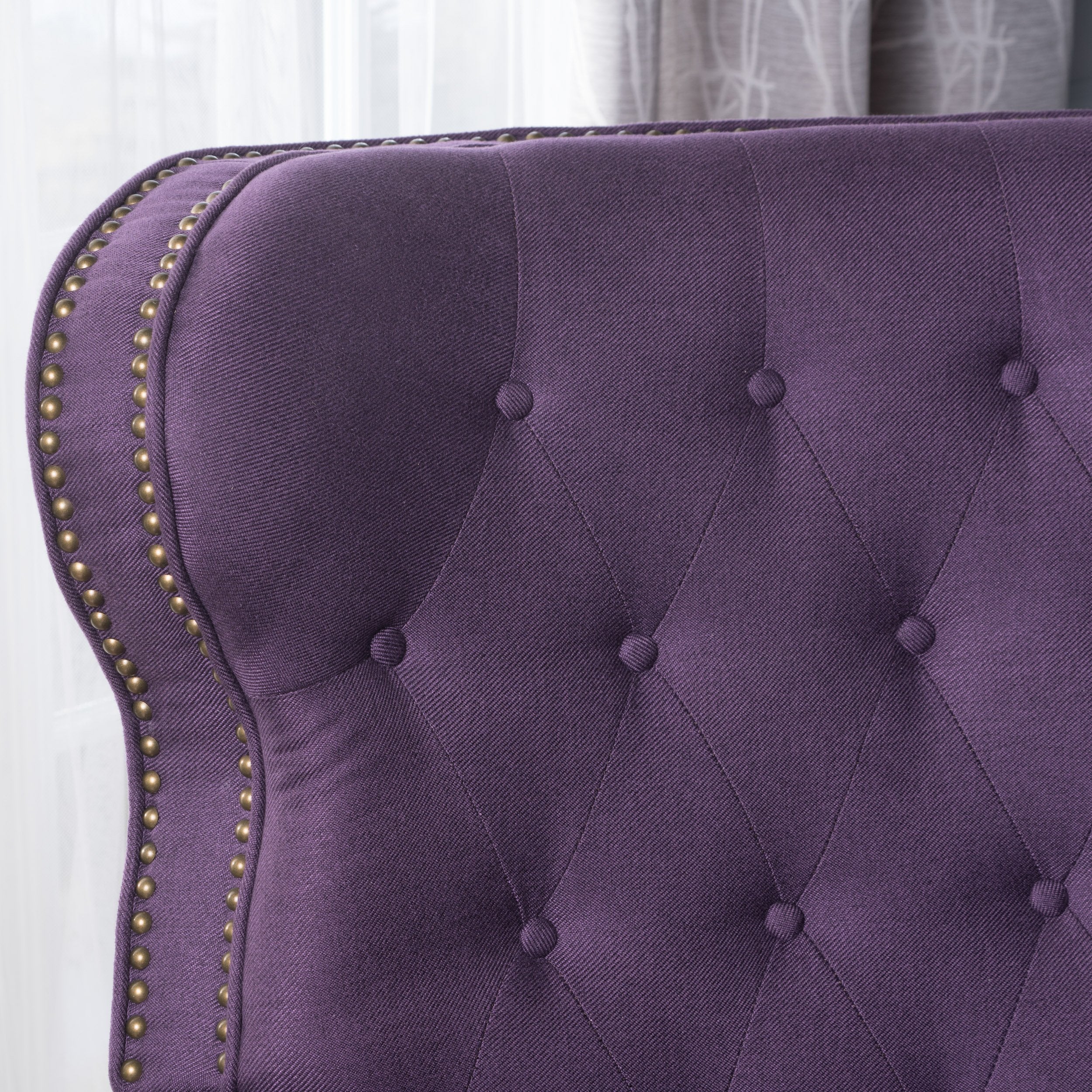 Button Tufted Wingback Recliner Chair