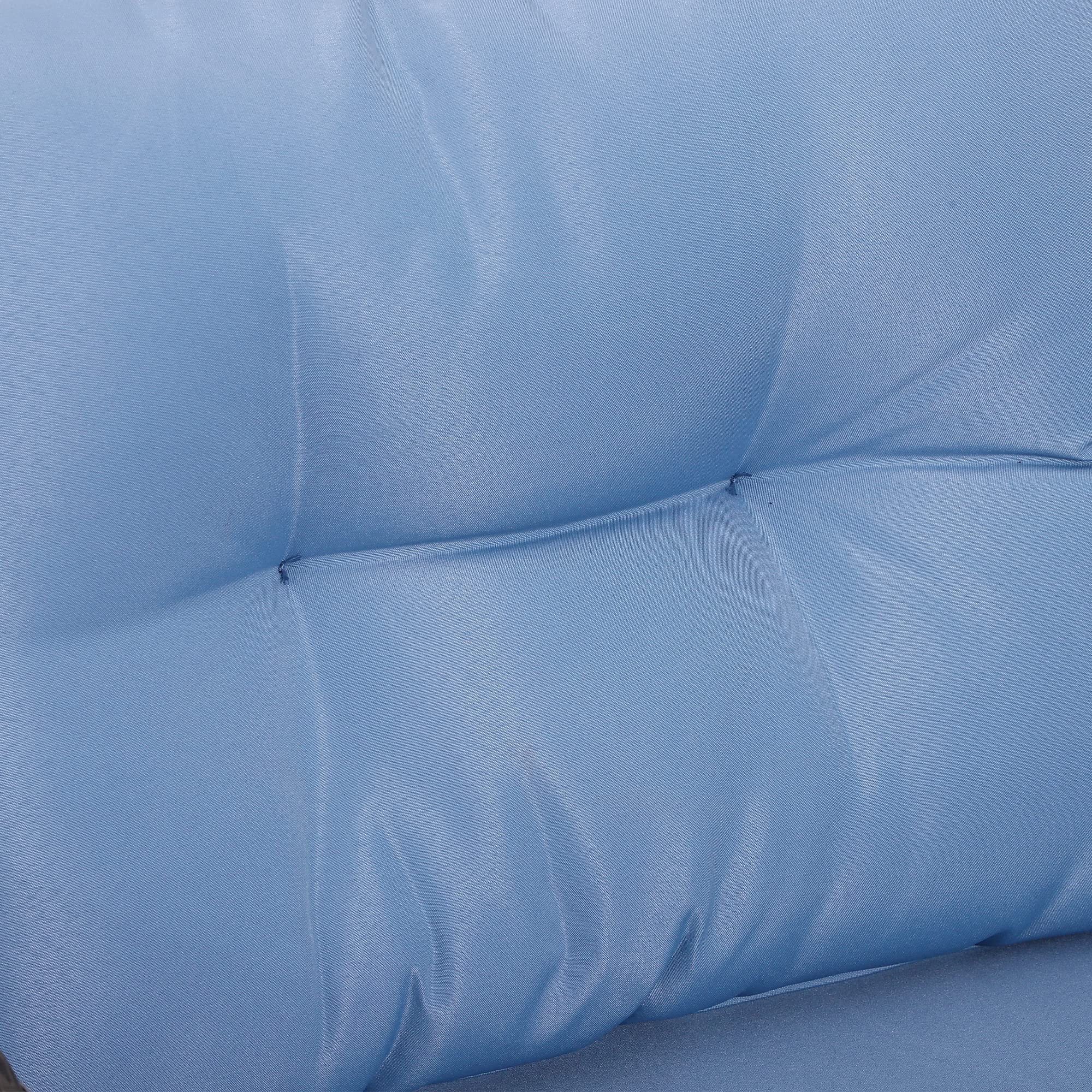 5-Piece Rattan Wicker Patio Conversation Set with Cushioned Chairs and Glass Coffee Table