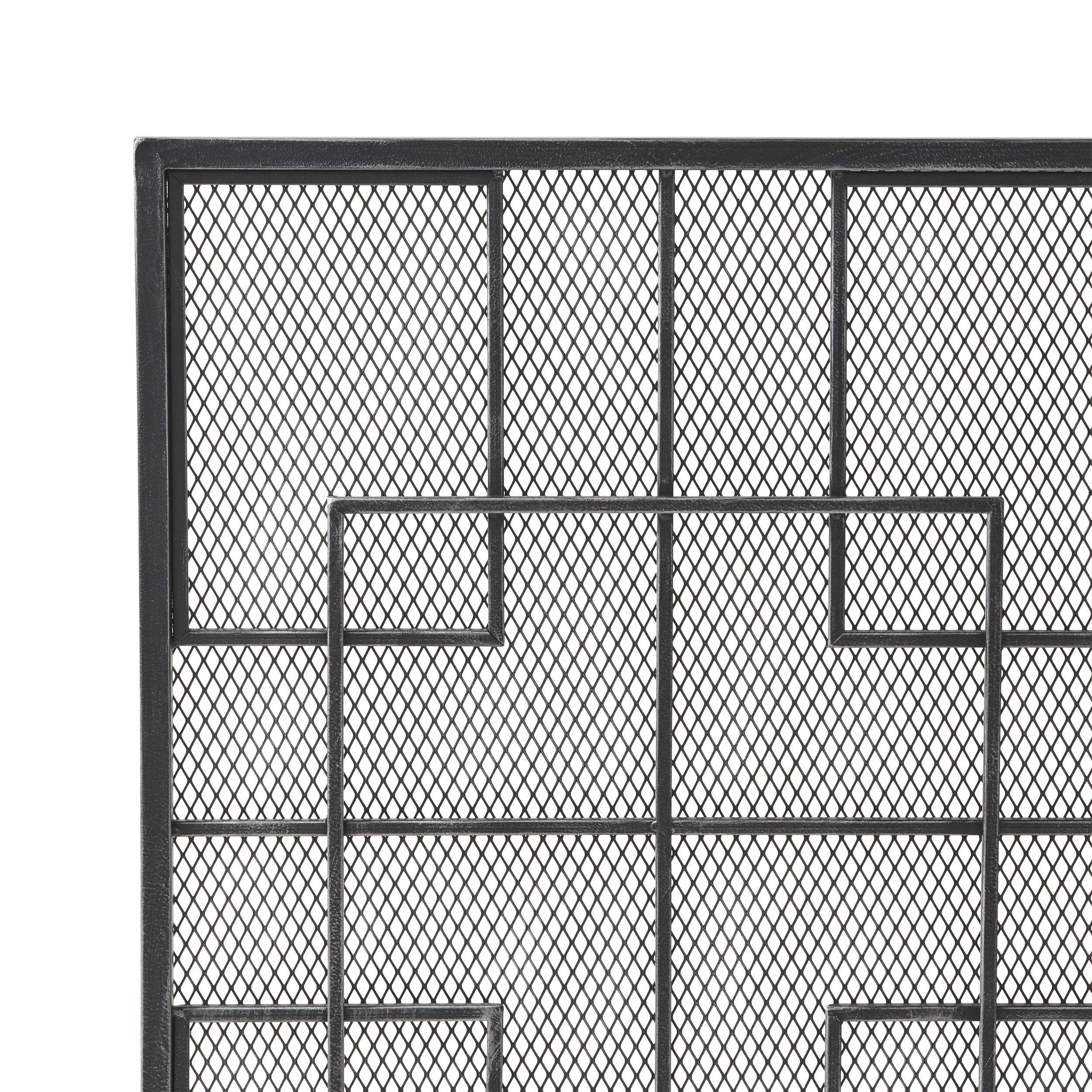 Single Panel Iron Fireplace Screen