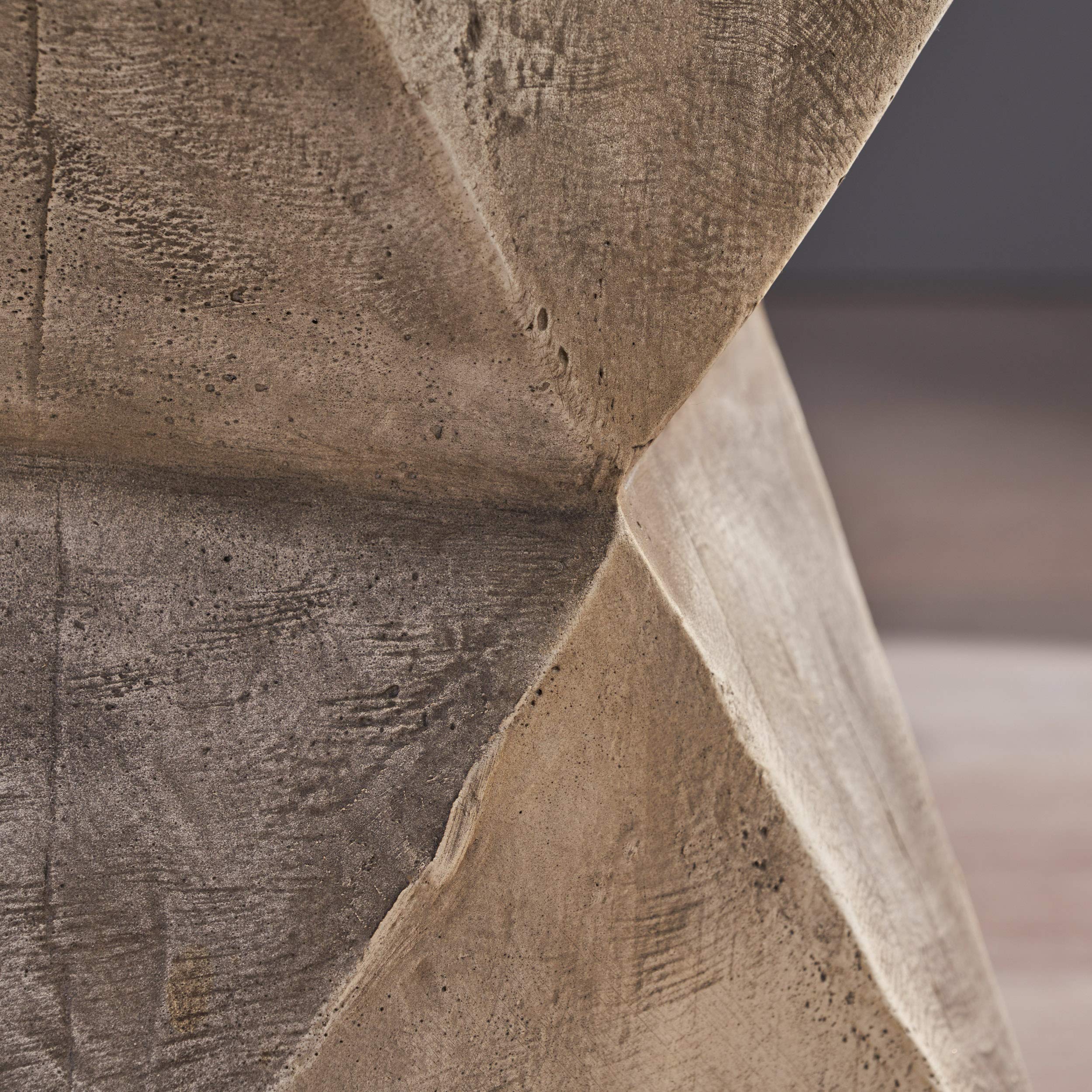 Manuel Weight Concrete Accent Table Light Gray