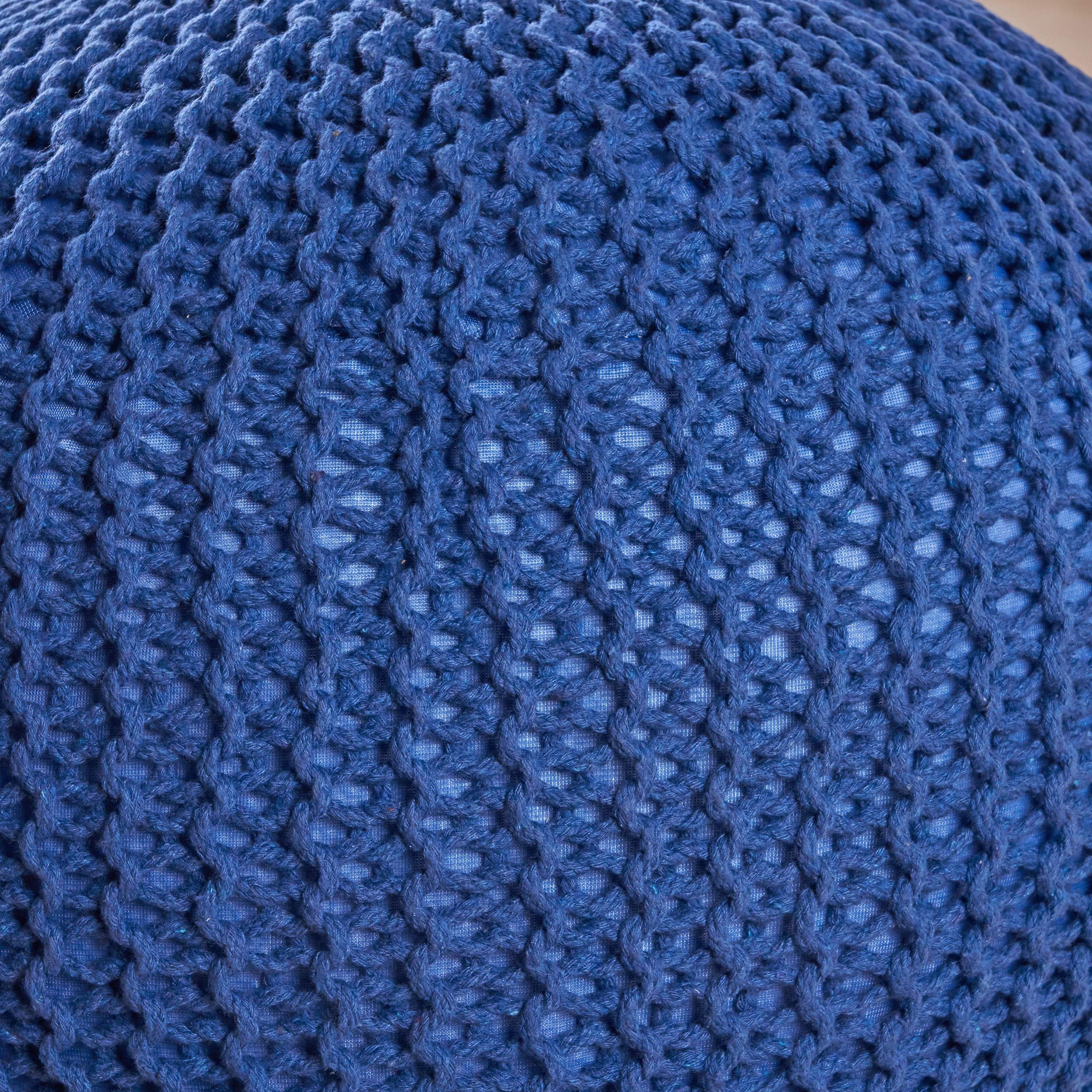 Belle Knitted Cotton Pouf