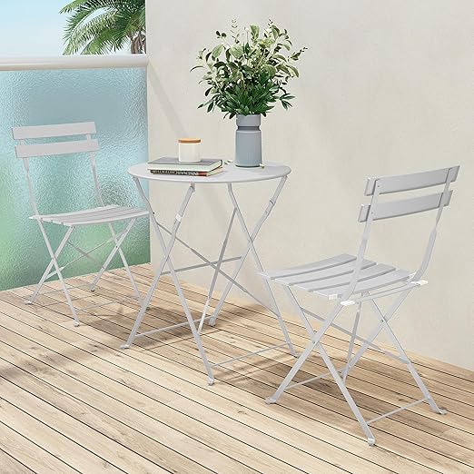 3-Piece Folding Patio Bistro Set