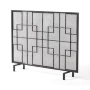 Single Panel Iron Fireplace Screen