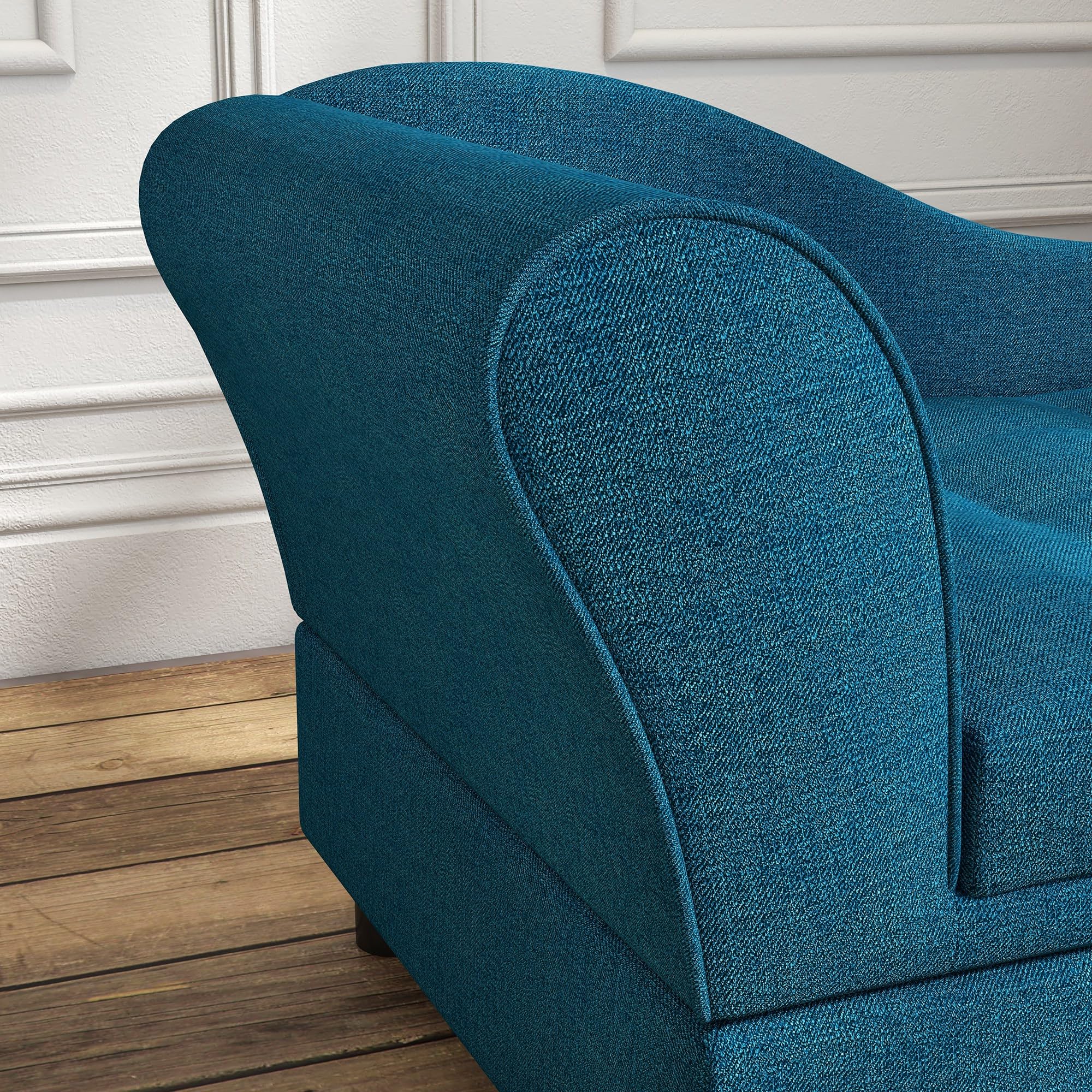 Elevated Pet Sofa with Hidden Storage and Tufted Cushion