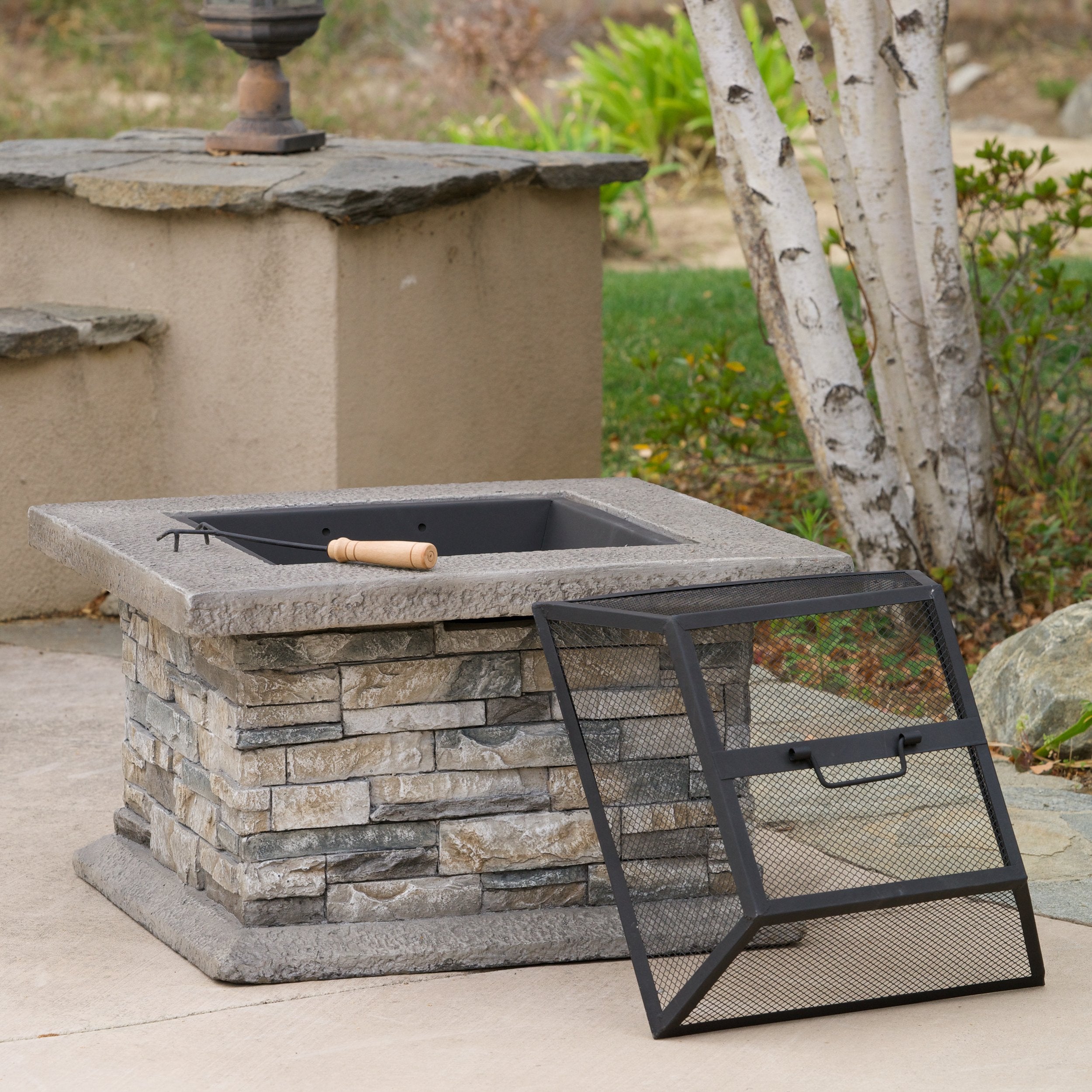 Outdoor Fire Pit Natural Stone