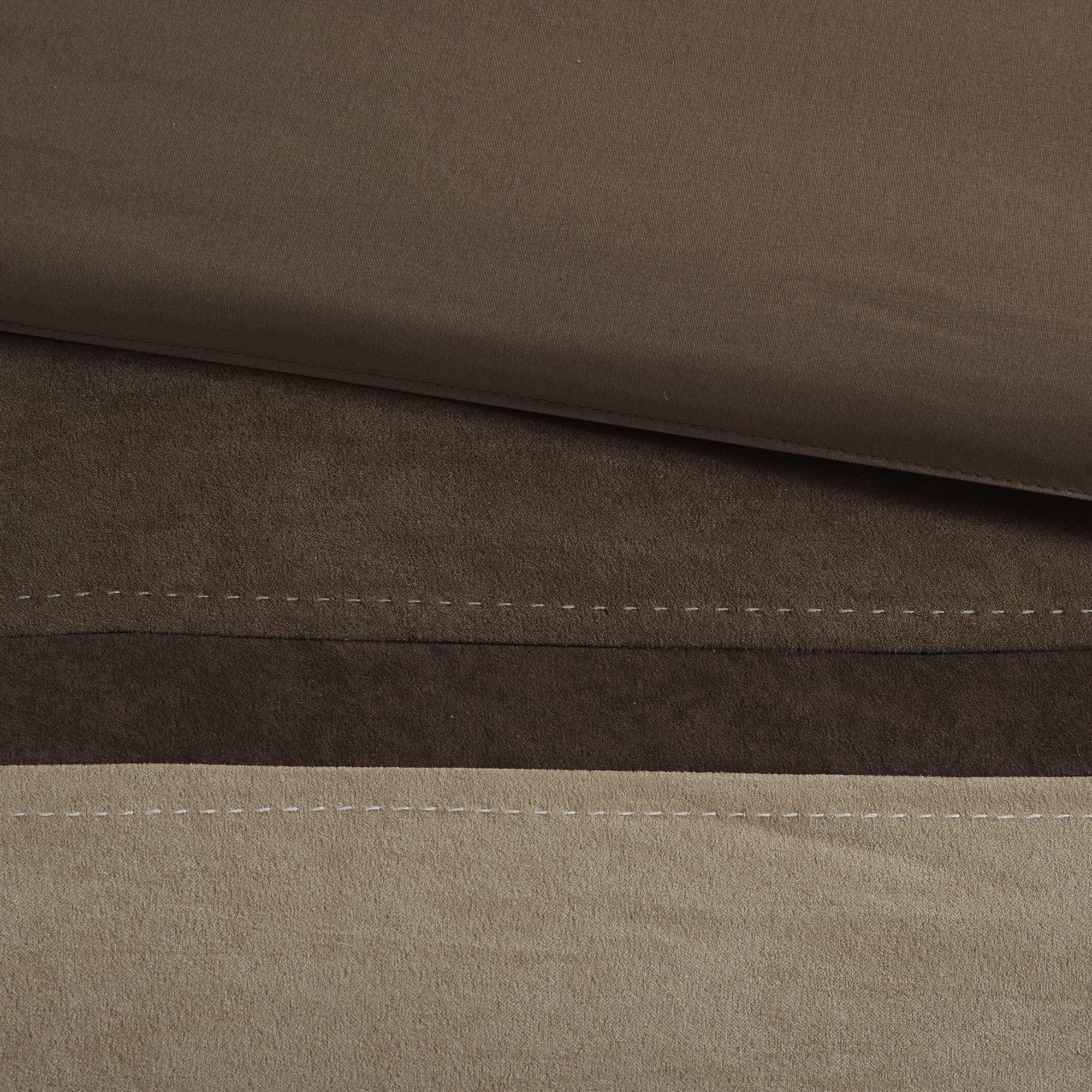 King Comforter Set 7-Piece Faux Suede