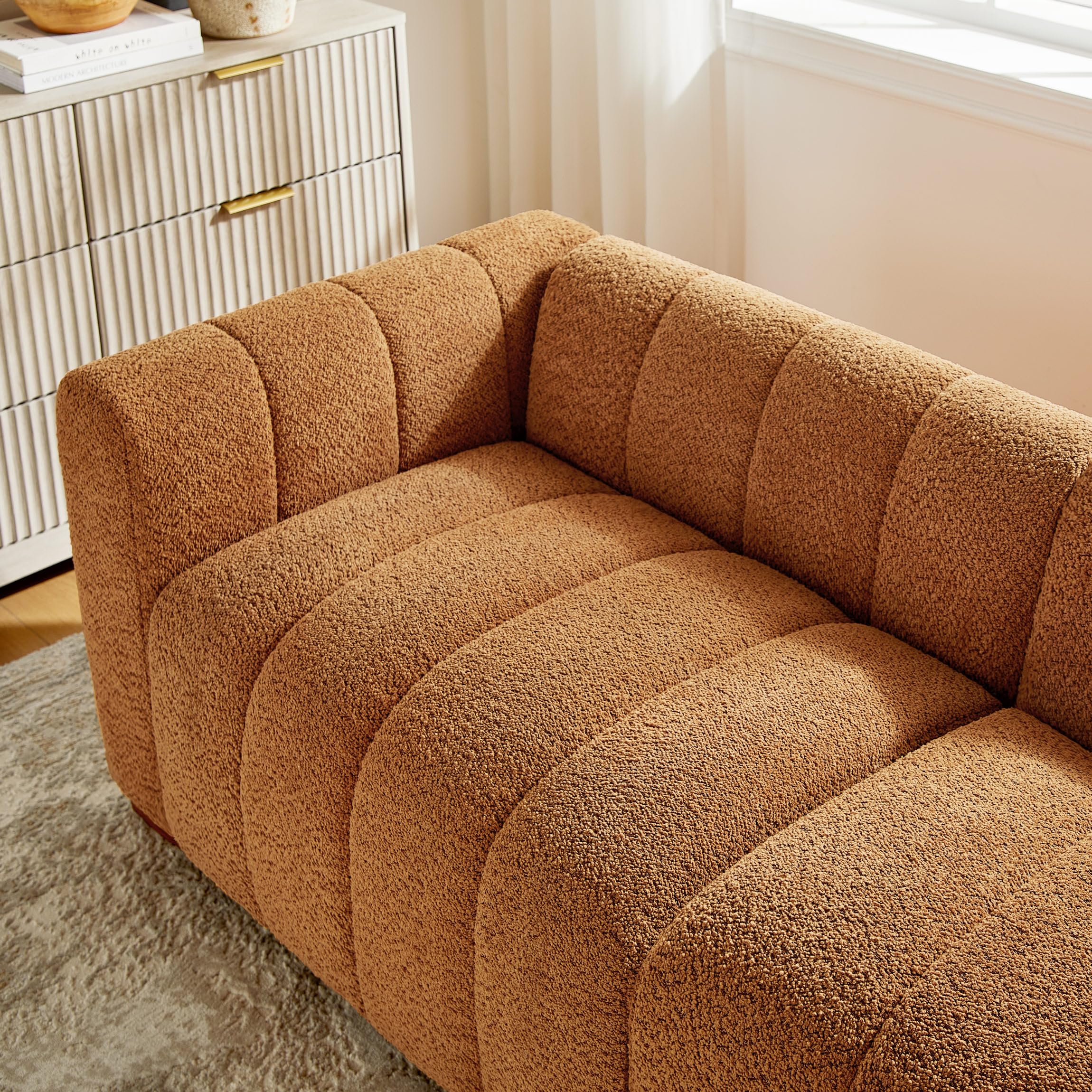 82.68" Oversized Boucle Cloud Sofa - 3 Seater
