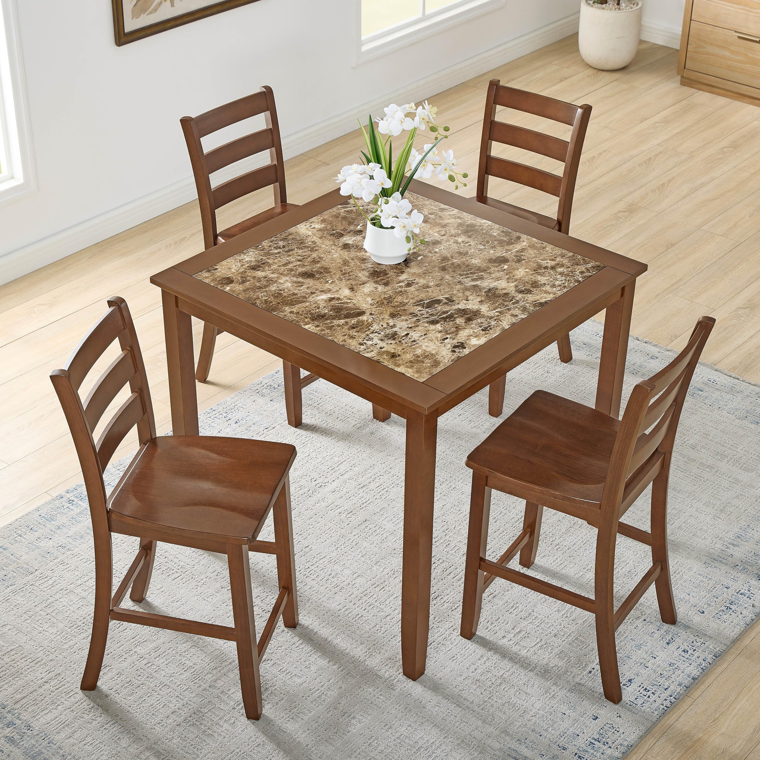 5-Piece Counter Height Dining Set