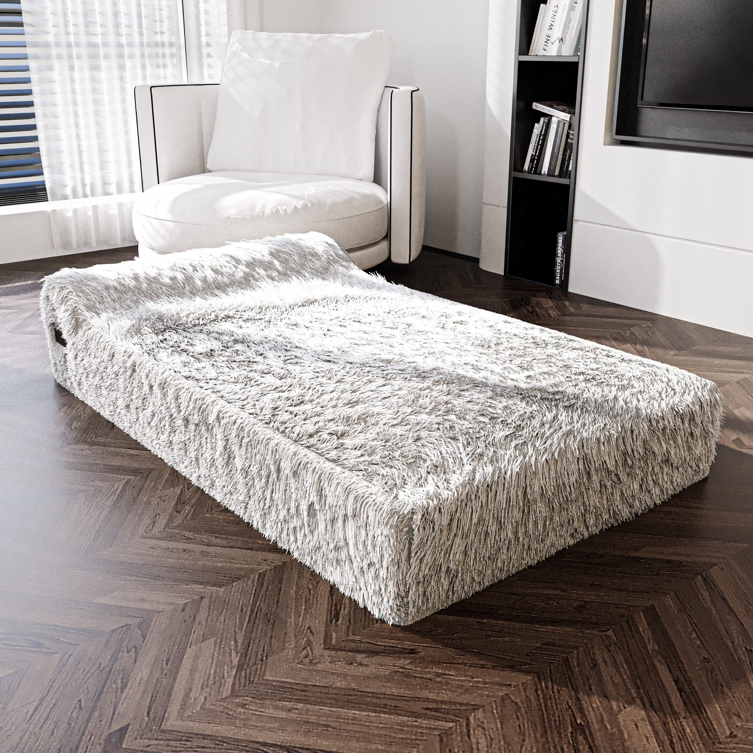 Orthopedic Memory Foam Dog Bed - Extra Large with Pillow