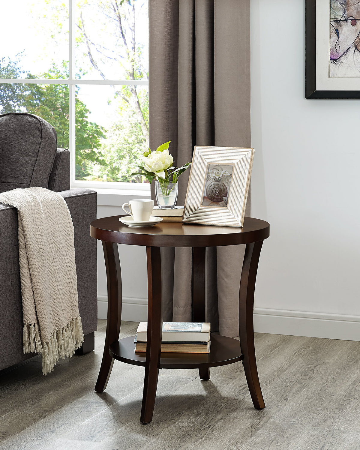 3-Piece Oval Coffee and End Tables Set