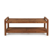 Acacia Wood Outdoor Bench Teak