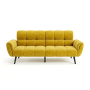 Convertible Futon Sofa Bed with Adjustable Backrests