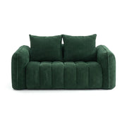 Modern Corduroy Living Room Set - Loveseat with 2 Single Chairs